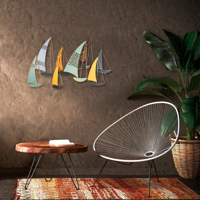 Wallity Yavuz Escultura de Pared de Metal Multicolor
